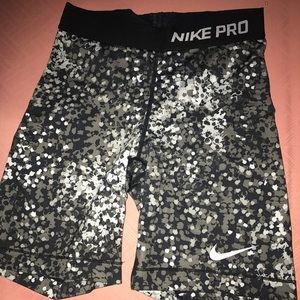 Nike pro compression shorts!